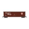 50′ Plug-Door Boxcar w/Roofwalk - Ready to Run -- Canadian Pacific 80901 (Boxcar Red, red, white, Script Lettering, Newsprint