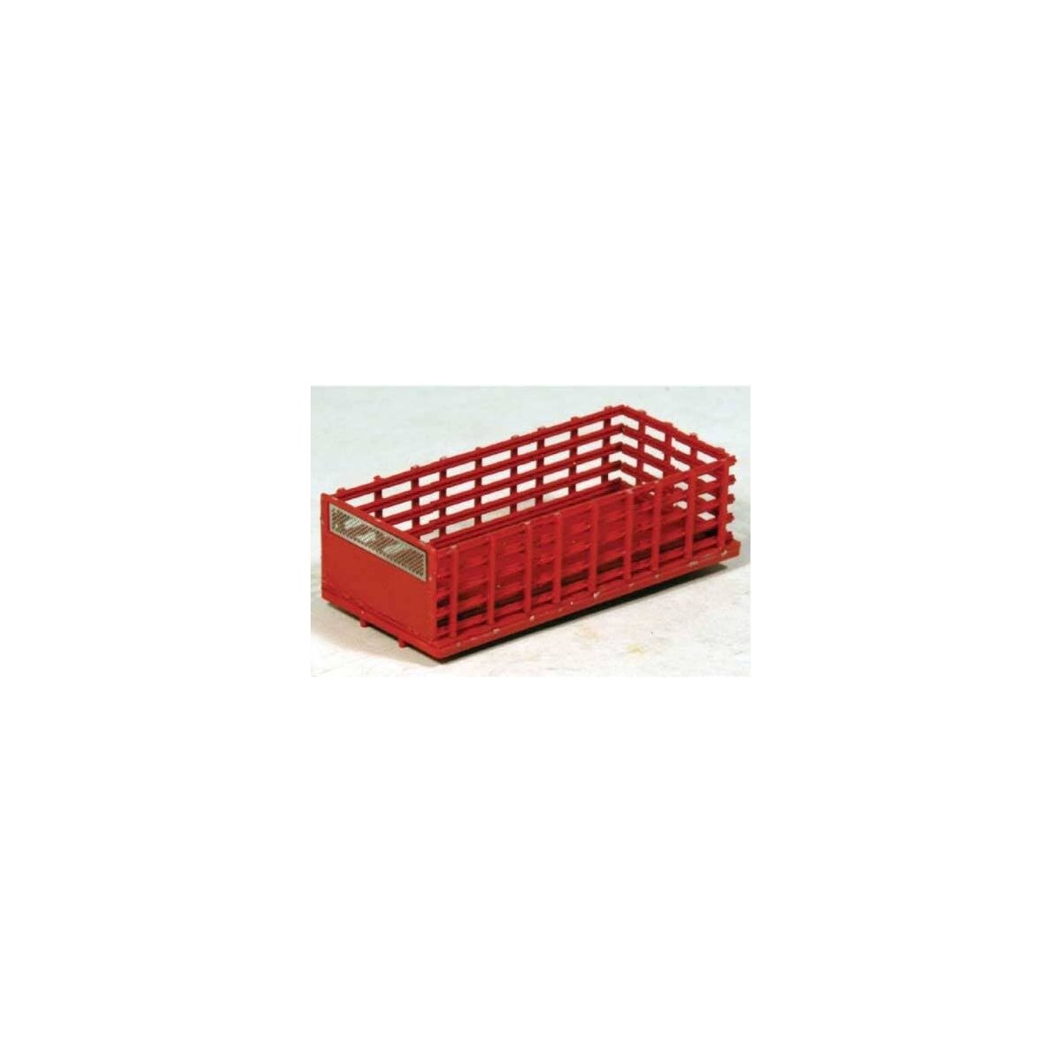 Stake Bed Only (Steel Type) Kit -- Painted Red, HO, Lonestar Models 7023