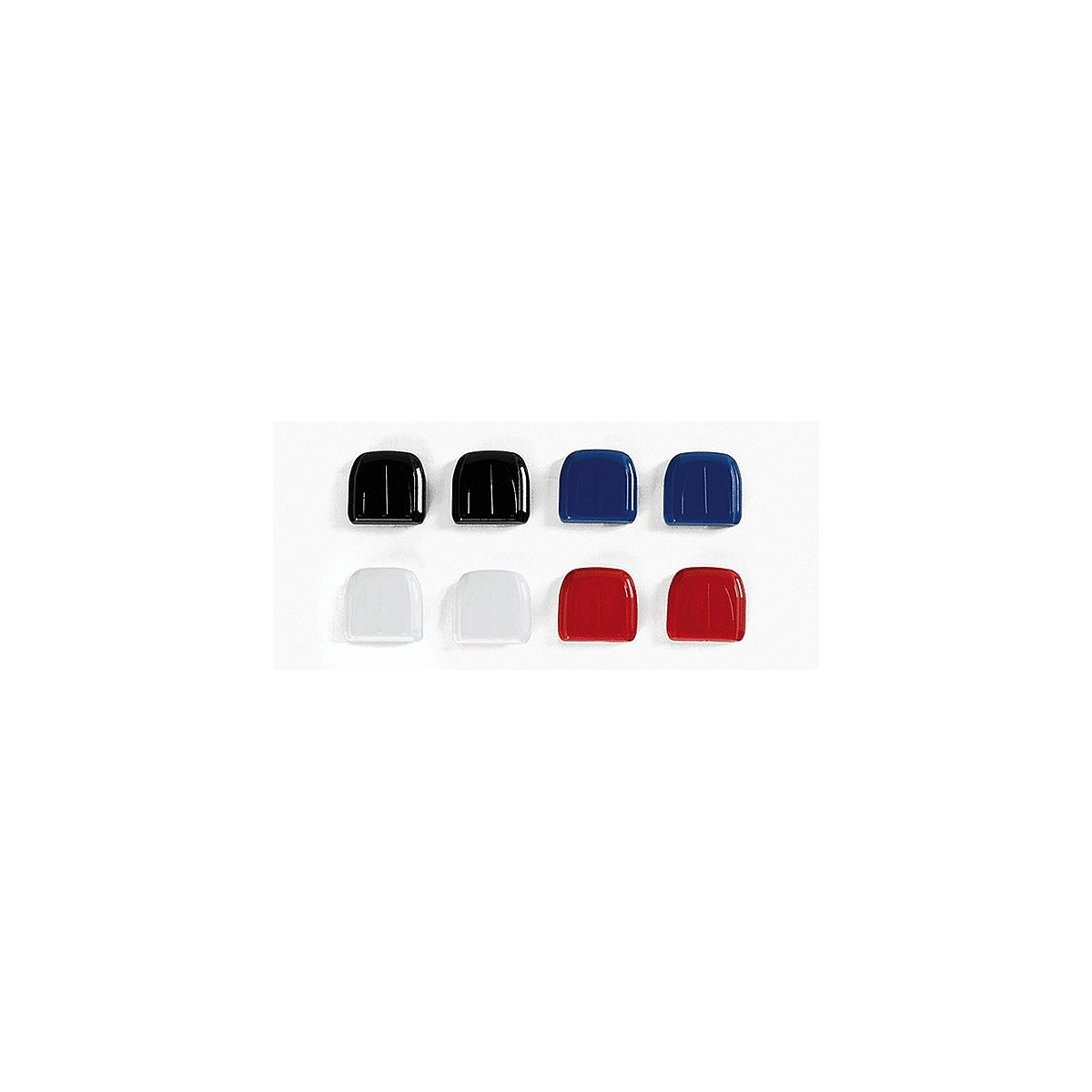 Semi-Tractor Air Conditioning Units pkg(8) -- 2 Each Red, White, Blue & Black, HO, Herpa Models 52214