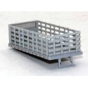 Stake Bed Only (Steel Type) -- Molded Gray, HO, Lonestar Models 7020