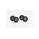 Steel-Rim Wheelsets with Tires and Axles -- 11mm Front Tractor Tires - 2 Axles, HO, Herpa Models 876109