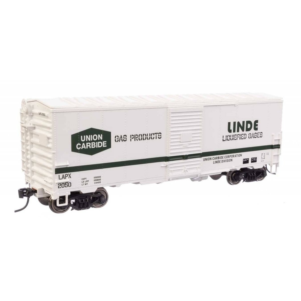 40′ Association of American Railroads Modernized 1948 Boxcar - Ready to Run -- Linde Gas LAPX 2050