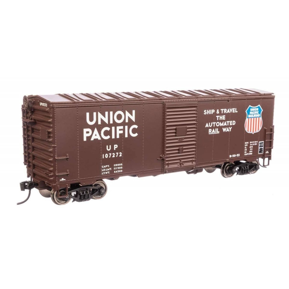 40′ Association of American Railroads Modernized 1948 Boxcar - Ready to Run -- Union Pacific(R) 107272
