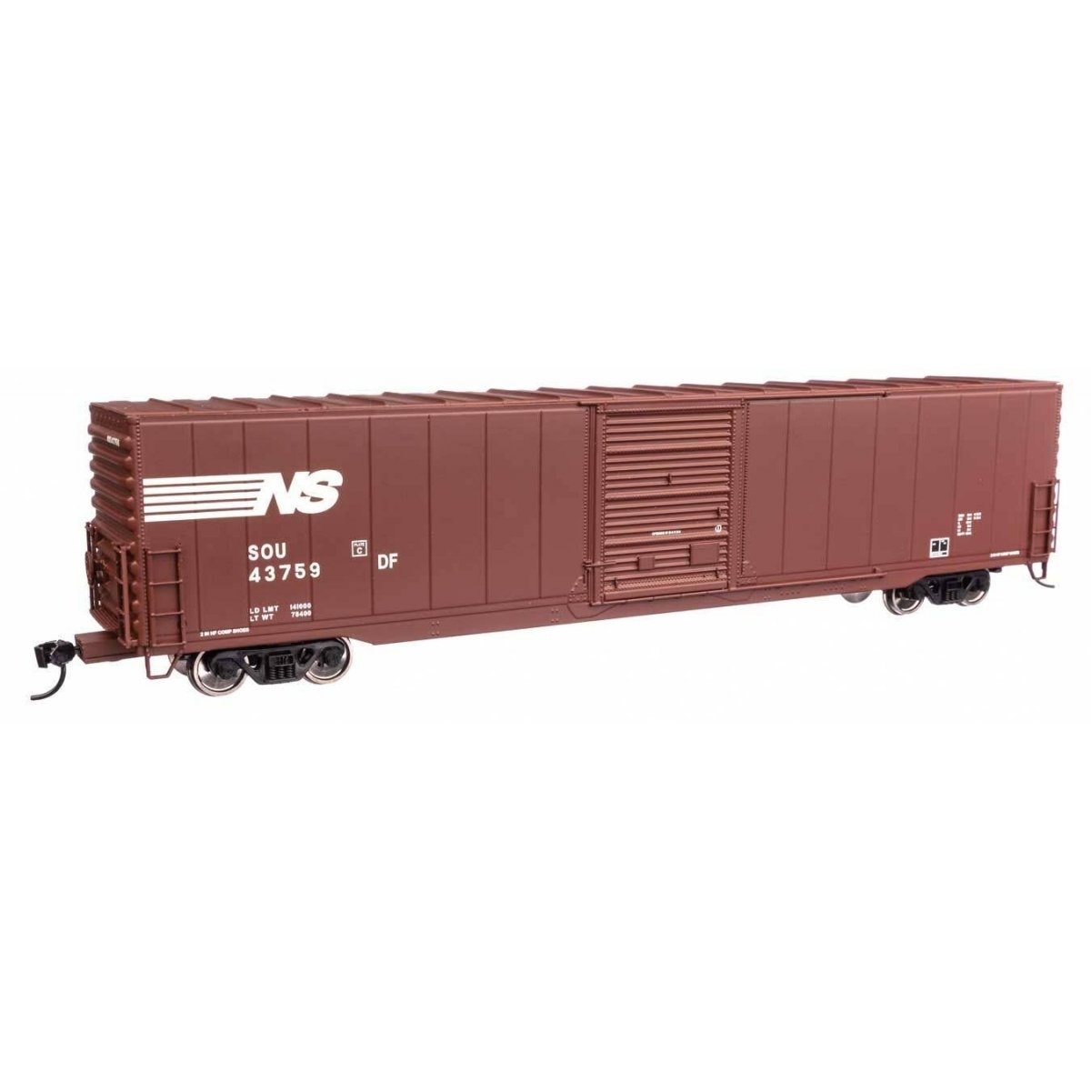 60′ Pullman-Standard Single Door Auto Parts Boxcar - Ready to Run -- Norfolk Southern SOU 43759