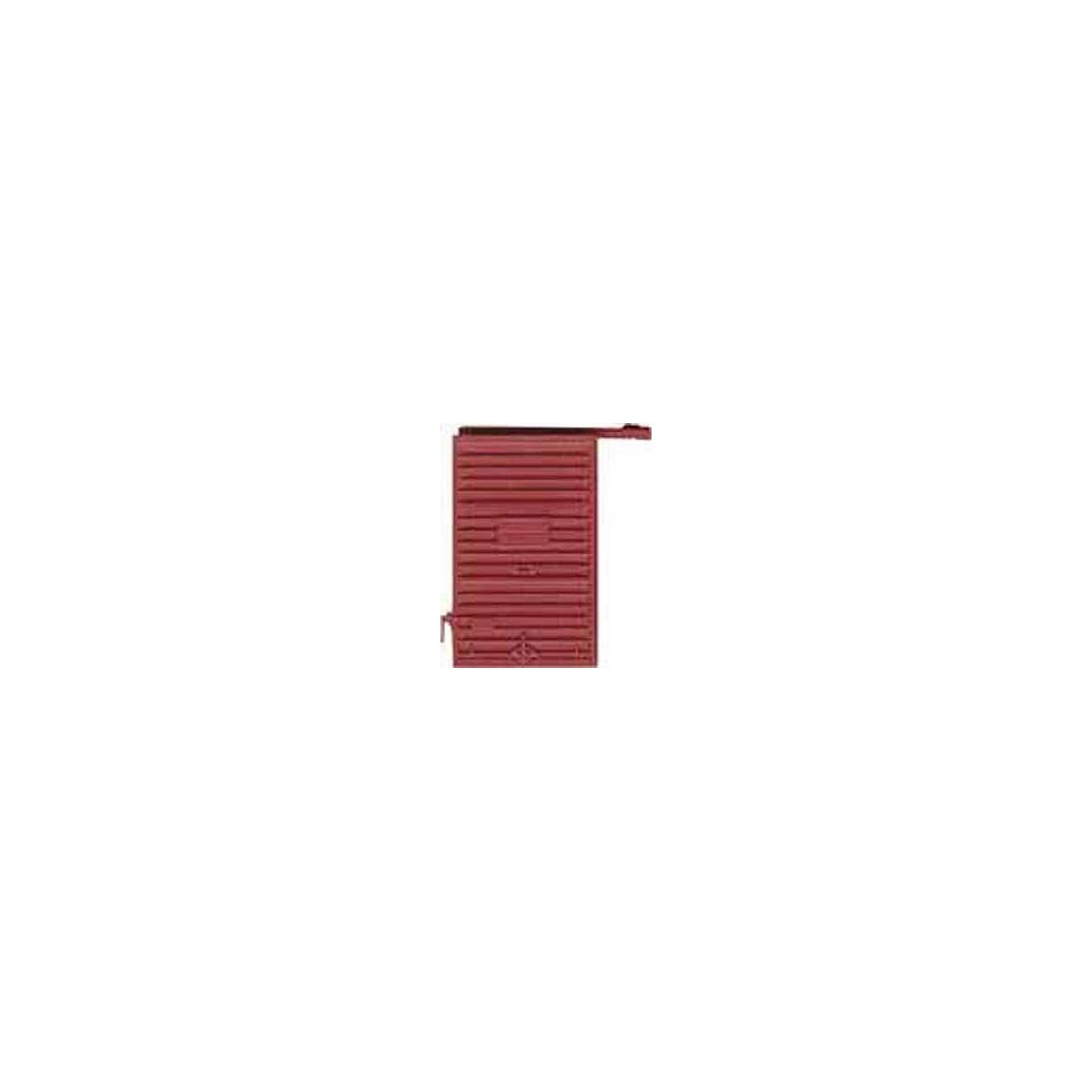 Replacement Doors w/High Tackboard -- 6′ Camel Youngstown Doors (Red Oxide), HO, Kadee Quality Products 2200