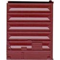 Replacement Doors Low Tackboard -- 8′ Pullman Standard Doors (Boxcar Red), HO, Kadee Quality Products 2226