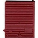 Replacement Doors Low Tackboard -- 8′ Camel Youngstown Doors (Boxcar Red), HO, Kadee Quality Products 2221