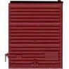 Replacement Doors Low Tackboard -- 8′ Camel Youngstown Doors (Boxcar Red), HO, Kadee Quality Products 2221