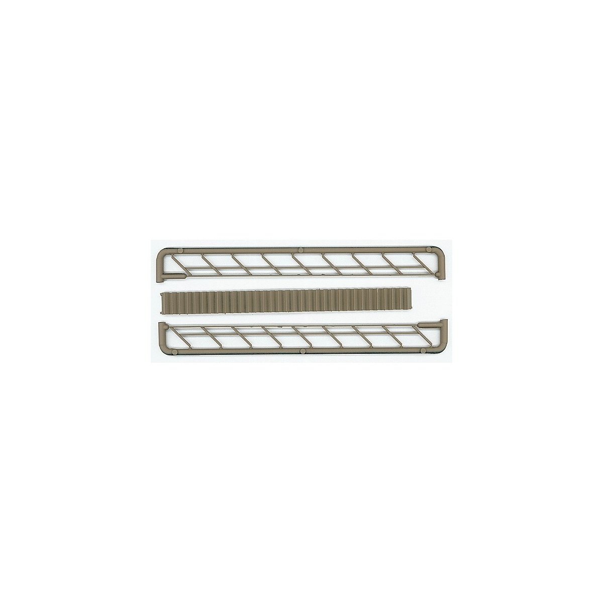 Solid Staircase 6′ Prepainted -- Wood Railing, HO, JL Innovative Design 707