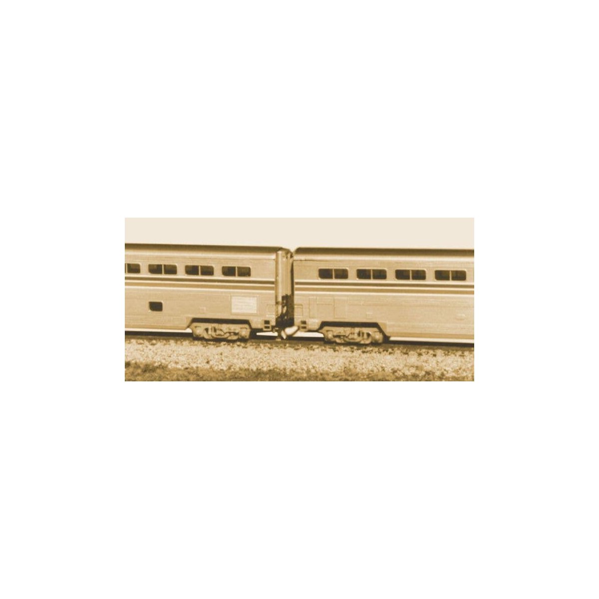 Diaphragms -- Con-Cor Superliners (gray) pkg(2), N, American Limited Models 8300