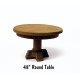 Round Table Laser-Cut Wood Kit pkg(4) -- 48′ 122cm, HO, B.T.S. 23022