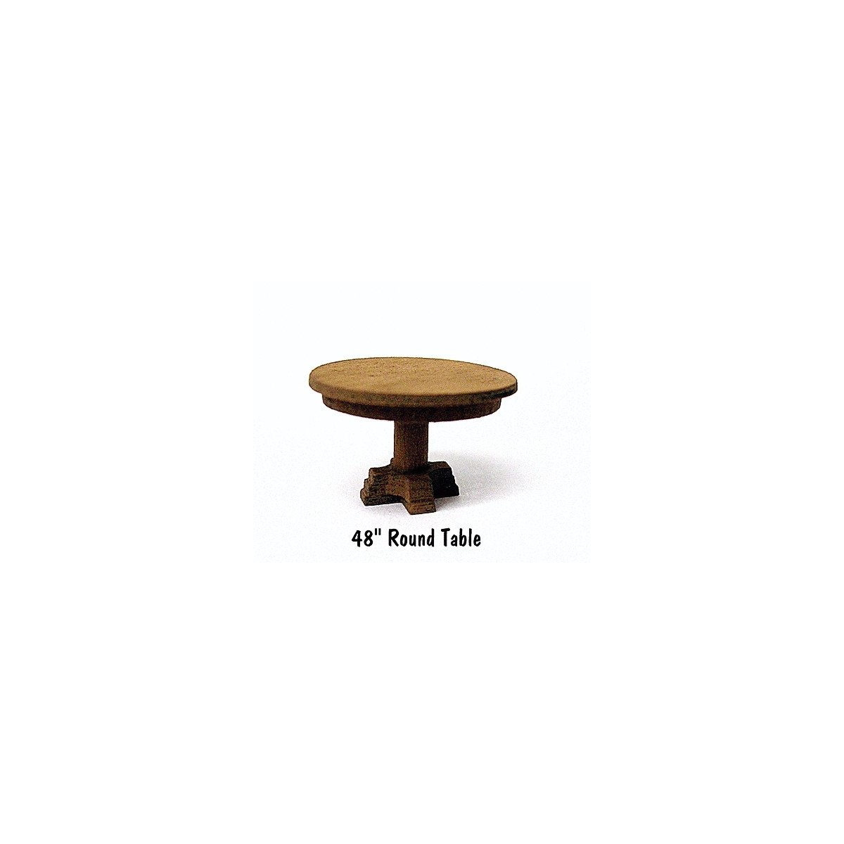 Round Table Laser-Cut Wood Kit pkg(4) -- 48′ 122cm, HO, B.T.S. 23022