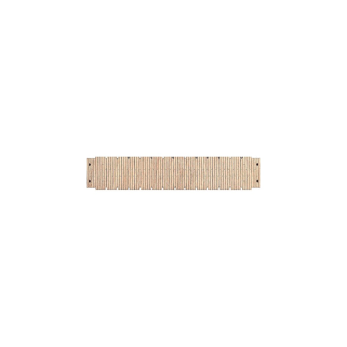 Laser-Cut, Self-Adhesive Wood Flatcar Deck -- For Life-Like Proto 2000 53′ Flatcar, HO, B.T.S. 22608