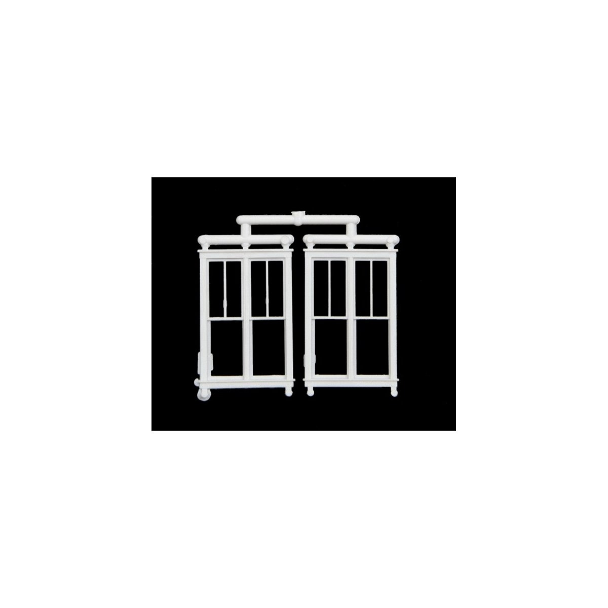 Windows -- Double, Scale 66 x 104′ 168 x 264cm pkg(2), HO, Micro Engineering 80061