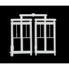 Windows -- Double, Scale 66 x 104′ 168 x 264cm pkg(2), HO, Micro Engineering 80061