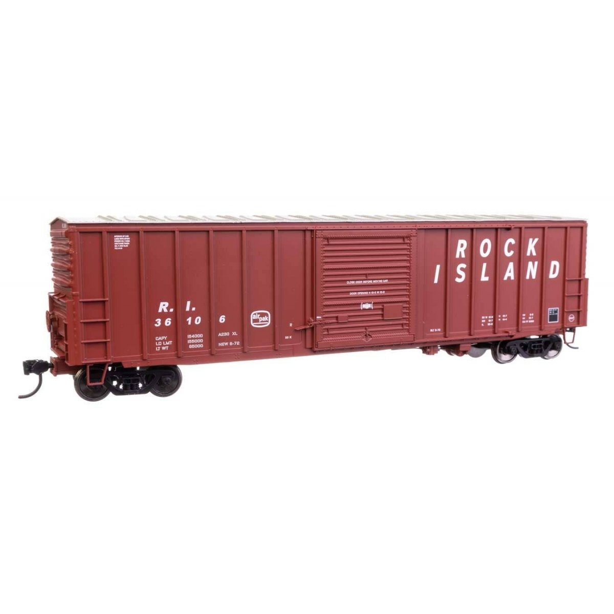 50′ ACF Exterior Post Dreadnaught End Plate B Boxcar - Ready to Run -- Rock Island 36106