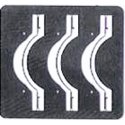 EMD Diesel Rear Fan Curved Grab Iron w/Bolt Details - Kit (Etched Metal) -- Parts for 3 Locomotives, N, Trainworx Inc 305