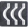 EMD Diesel Rear Fan Curved Grab Iron w/Bolt Details - Kit (Etched Metal) -- Parts for 3 Locomotives, N, Trainworx Inc 305