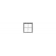 2/2 45 x 45` Scale Double-Hung Window -- Plastic w/Glazing & Shades For .925 x 1` Opening pkg(6), HO, Tichy Train Group 2060