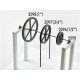 3′ Diameter Sheave-Pillow Blocks -- 2 Sheaves, 4 Pillow Blocks, O, Tichy Train Group 2097