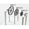 3′ Diameter Sheave-Pillow Blocks -- 2 Sheaves, 4 Pillow Blocks, O, Tichy Train Group 2097