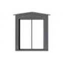 2-Pane Peaked Window with Precut Glazing -- Scale 36 x 44′ 91.4 x 112cm pkg(12), HO, Tichy Train Group 8303