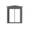 2-Pane Peaked Window with Precut Glazing -- Scale 36 x 44′ 91.4 x 112cm pkg(12), HO, Tichy Train Group 8303