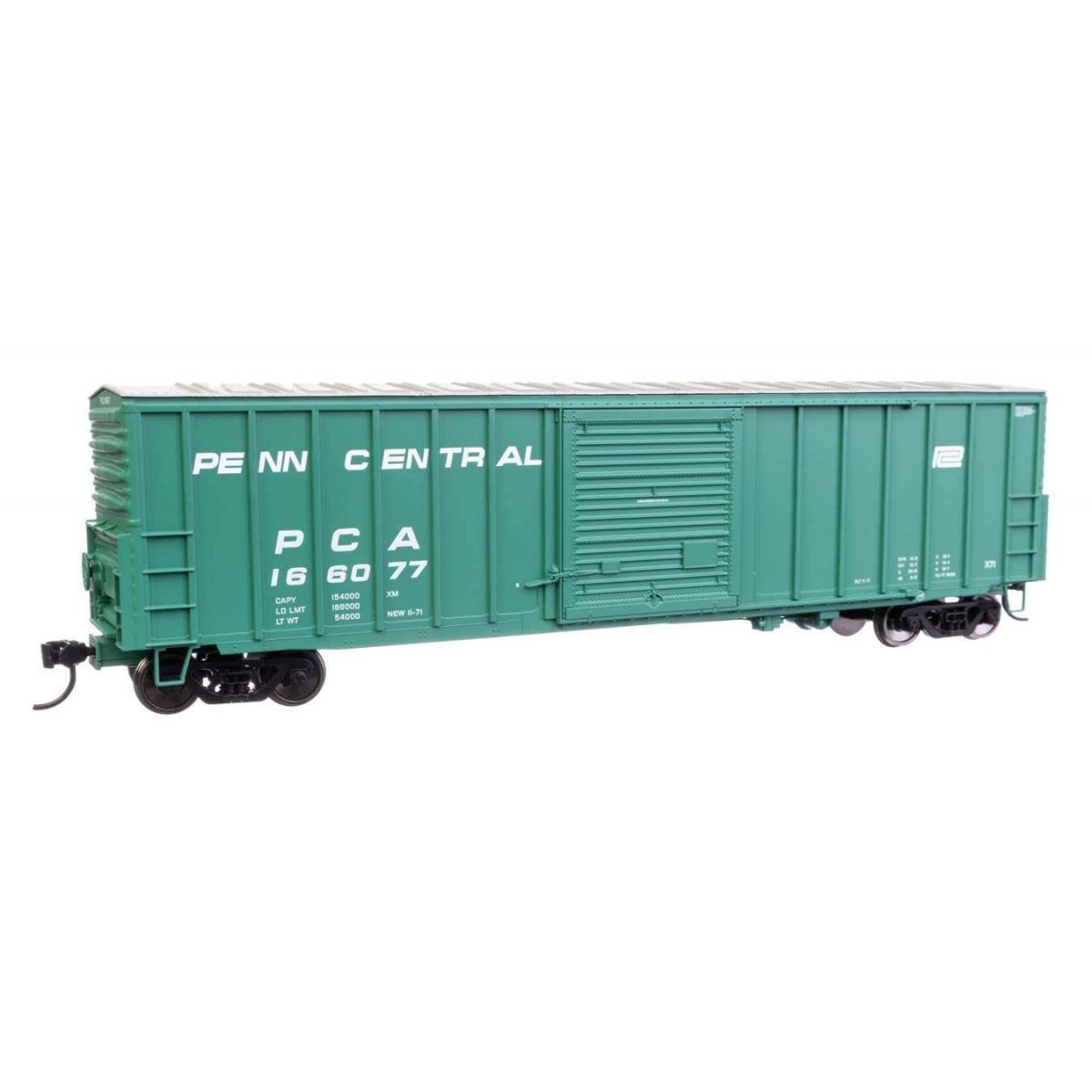50′ ACF Exterior Post Dreadnaught End Plate B Boxcar - Ready to Run -- Penn Central 166077