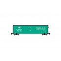 50′ Plug-Door Boxcar No Roofwalk - Ready to Run -- Pittsburgh & Lake Erie 6467 (Jade Green, black, white, PC Logo), HO, Rivaro
