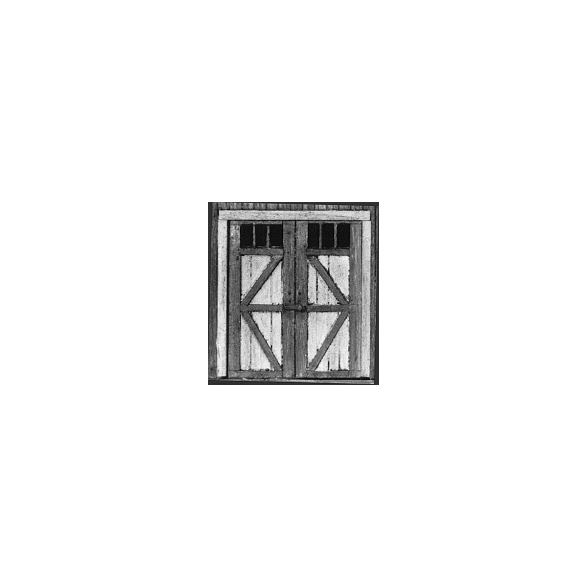 Freight Door -- With Separate Handle (Laser-Cut Wood), S, B.T.S. 780