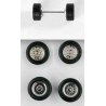 Super Single Truck Wheels w/Fronts -- 10 Sets, HO, Herpa Models 5519