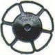 Miner Type Brake Wheels pkg(8) -- Black, HO, Kadee Quality Products 2042