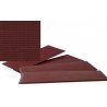 Brick Sheet - 4 x 9-3/4′ 10.1 x 24.7cm pkg(4) -- Dark Red, HO, Walthers Cornerstone 3523