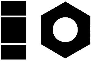 Brass Hex Nuts pkg(12) -- 00-90 .040 x 5/64′ .10 x .20cm, ALL, Walthers Tools & Screws 1250