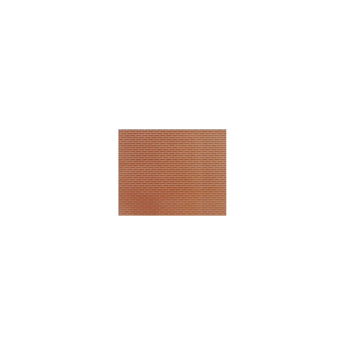 Patterned Sheets - Brick - .020 x 7 x 12` pkg(2) -- .145` Red Bricks, HO, Plastruct Inc 91611
