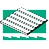 Styrene Siding Clapboard .040x6x12` -- .050` Spacing, ALL, Evergreen Scale Models 4051