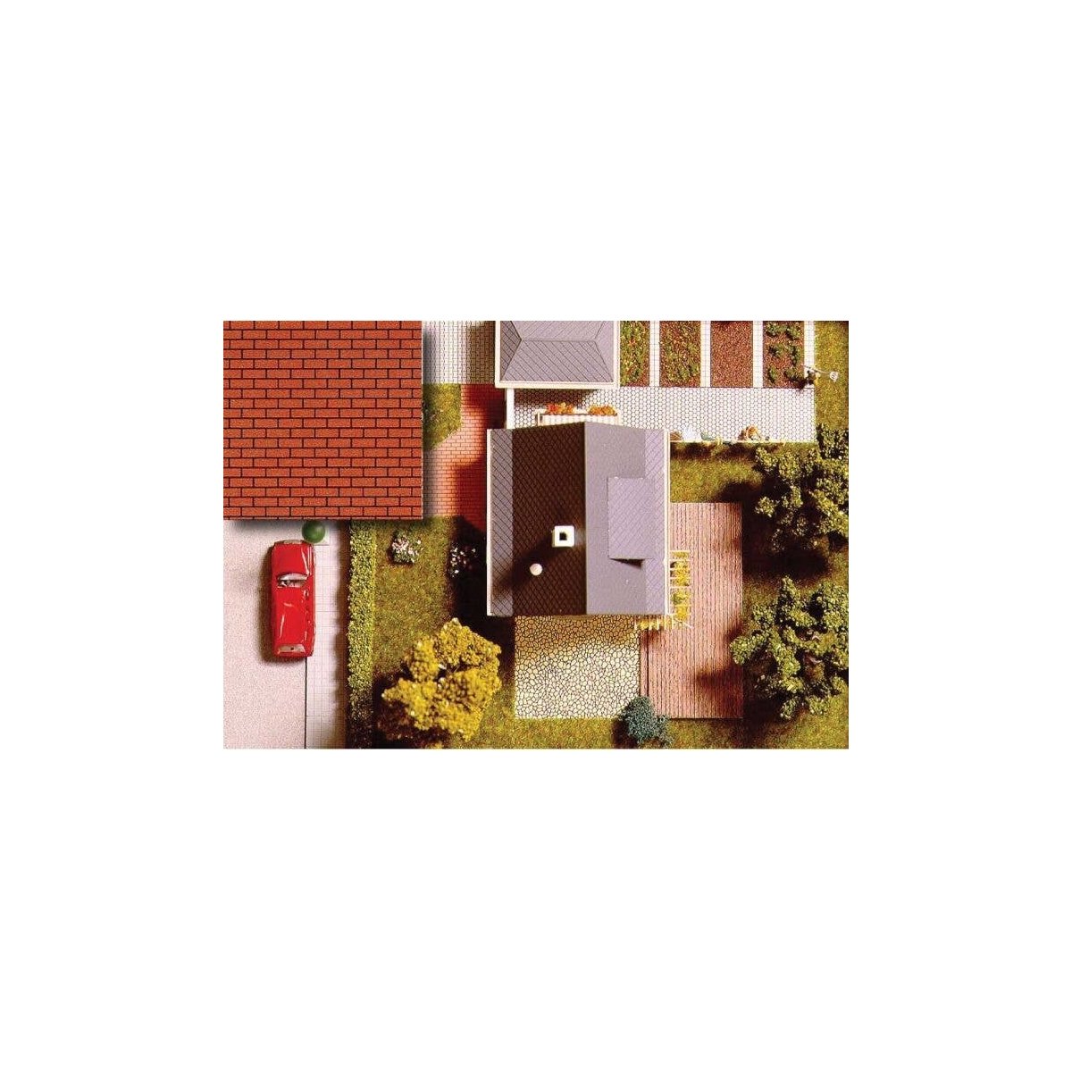 Flexible Wall Sheets (Plastic) -- Cut Stone, HO, Busch Gmbh & Co Kg 7038