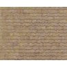 Patterned Sheets - Roofing - Wood Shake Shingles - .020 x 7 x 12` pkg(2) -- .125` Beige Shingles, HO, Plastruct Inc 91656