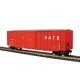 ACF 50`6` Boxcar - 3-Rail - Ready to Run - Trainman(R) -- GATX Leasing (Boxcar Red, yellow conspicuity marks), O, Atlas O 200113