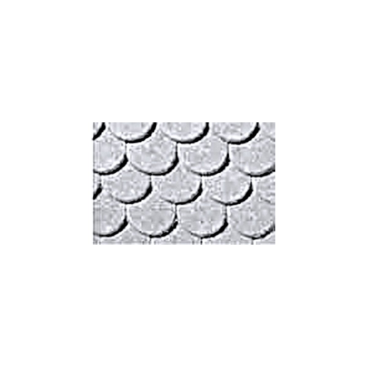 Patterned Plastic Sheet 2-Pack -- Scalloped-Edge Tile 7-1/2 x 12′ 19.1 x 30.5cm, HO, JTT Miniature Tree 97437