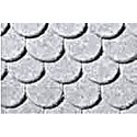 Patterned Plastic Sheet 2-Pack -- Scalloped-Edge Tile 7-1/2 x 12′ 19.1 x 30.5cm, HO, JTT Miniature Tree 97437