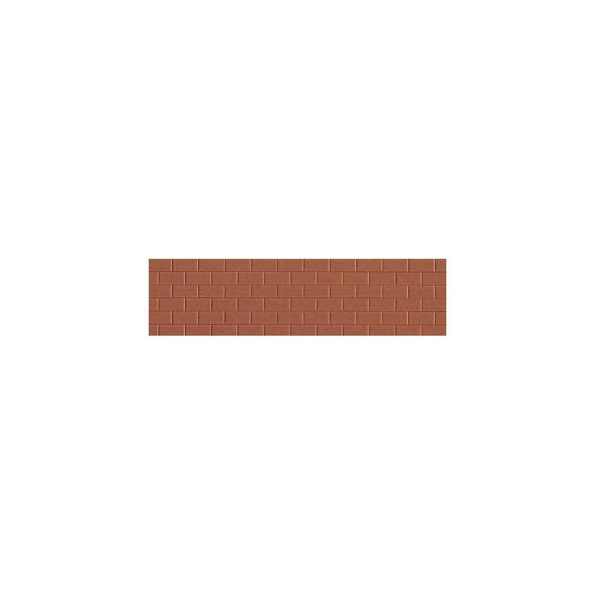 Long Rectangular Tile Flooring or Wall -- Terracotta 3-3/4 x 3-3/4′ 9.5 x 9.5cm pkg(3), HO, Preiser Kg 19606