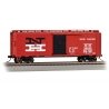 Pullman-Standard PS-1 40′ Steel Boxcar - Ready to Run - Silver Series(R) -- New Haven 39285 (vermillion, black, white, Large N