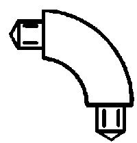 90-Degree Elbows pkg(5) -- Fits 570-90103, ALL, Plastruct Inc 95001