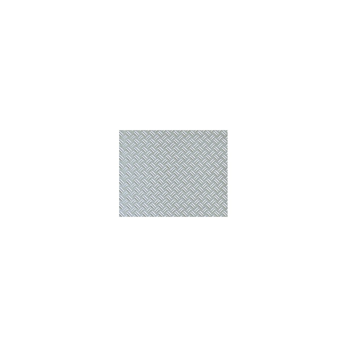 Patterned Sheets - Safety Tread - Double Diamond Plate - .020 x 7 x 12` pkg -- White - .150` Spacing, G, Plastruct Inc 91682