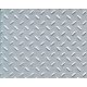Patterned Sheets - Safety Tread - Single Diamond Plate - .020 x 7 x 12` pkg -- White - .125` Spacing, ALL, Plastruct Inc 91686