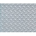 Patterned Sheets - Safety Tread - Single Diamond Plate - .020 x 7 x 12` pkg -- White - .125` Spacing, ALL, Plastruct Inc 91686