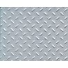 Patterned Sheets - Safety Tread - Single Diamond Plate - .020 x 7 x 12` pkg -- White - .125` Spacing, ALL, Plastruct Inc 91686
