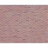 Patterned Sheets - Rough Brick - .020 x 7 x 12` pkg(2) -- .200` Red Bricks, O, Plastruct Inc 91606