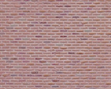 Patterned Sheets - Rough Brick - .020 x 7 x 12` pkg(2) -- .200` Red Bricks, O, Plastruct Inc 91606
